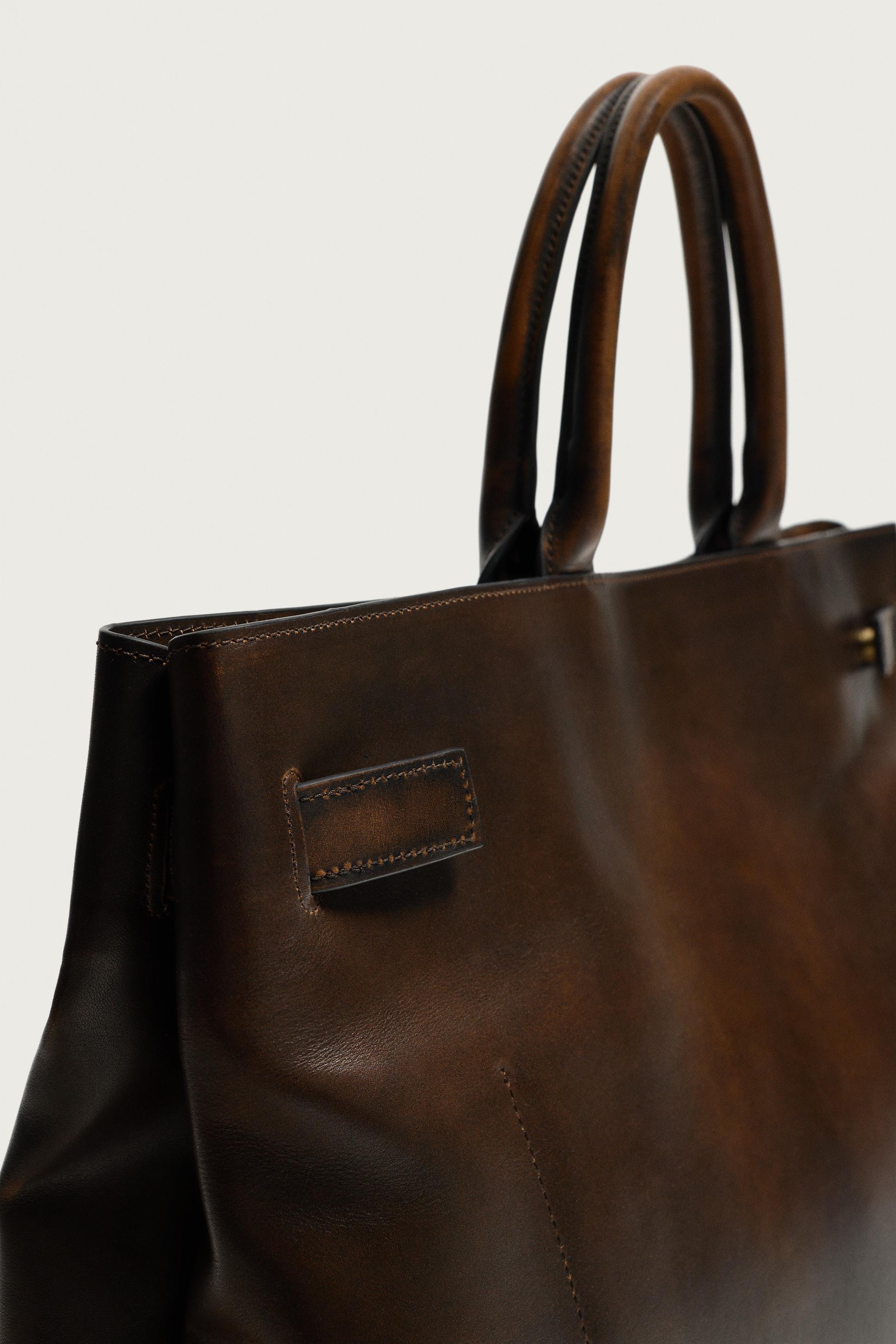 LEATHER HANDBAG
